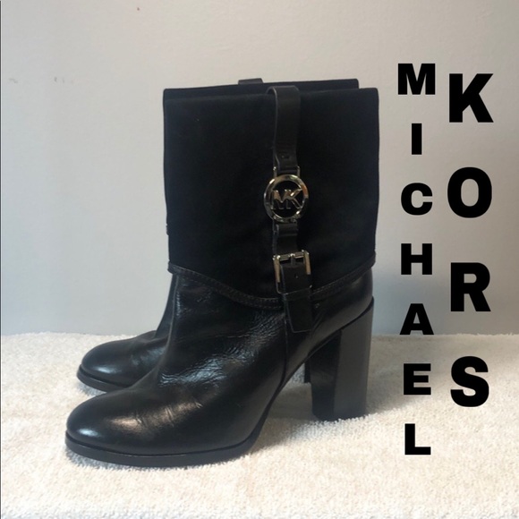Michael Kors Shoes - Michael Kors Leather Midshaft Boots